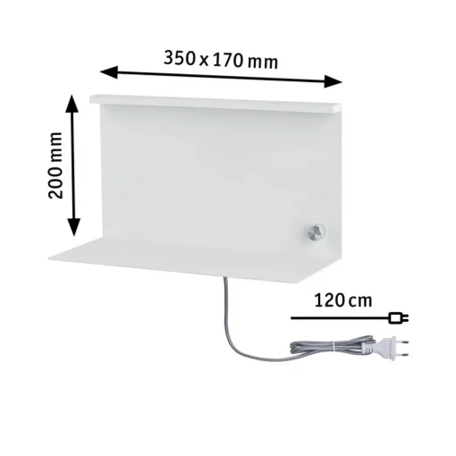 Paulmann Jarina LED-vegglampe med hylle Best