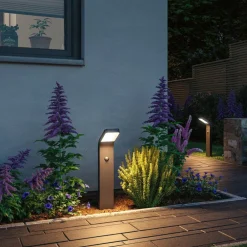 Paulmann Kulma LED-gatelampe med sensor| Kommersiell Utebelysning|Utebelysning Med Sensor