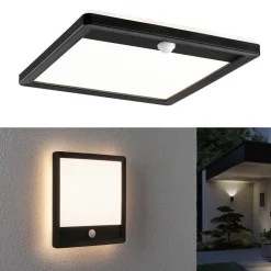 Paulmann Lamina vegglampe sensor 830 kantet svart| Kommersiell Utebelysning|Vegglamper Med Sensor