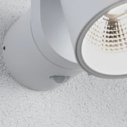 Paulmann LED utendørs LED-vegglampe Cuff, sensor, hvit| Vegglamper Med Sensor|Utebelysning Med Sensor