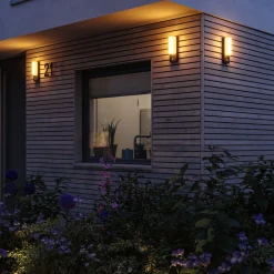 Paulmann LED utendørs vegglampe Bonnie, aluminium, 2200/3000K, sensor Online