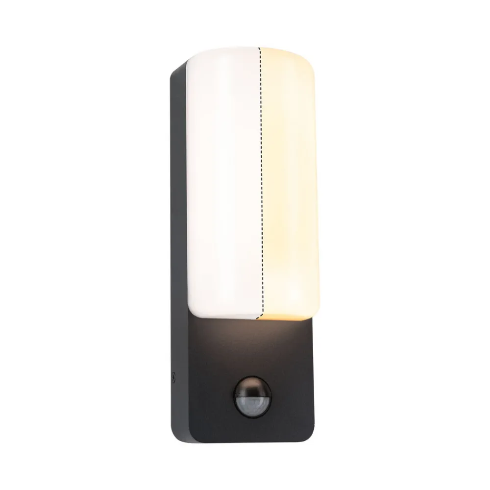 Paulmann LED utendørs vegglampe Bonnie, aluminium, 2200/3000K, sensor Online