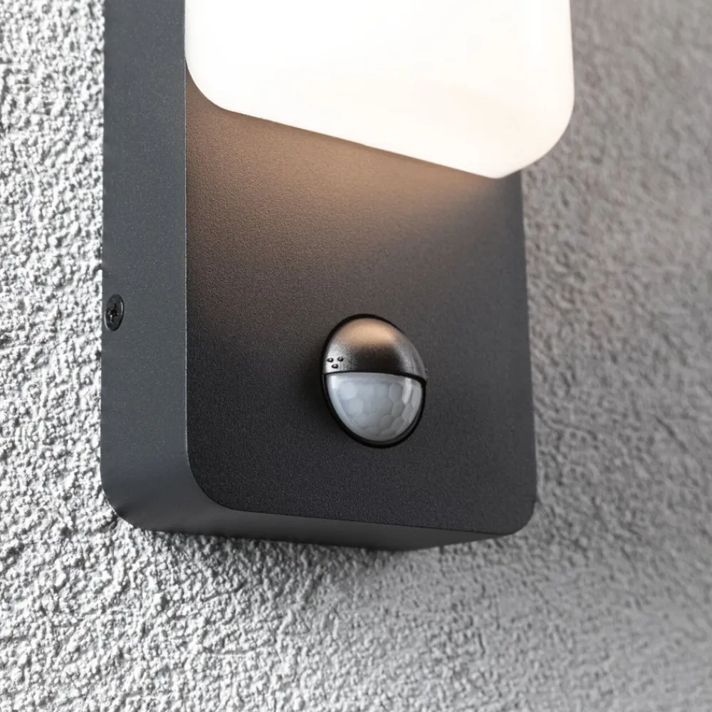 Paulmann LED utendørs vegglampe Bonnie, aluminium, 2200/3000K, sensor Online