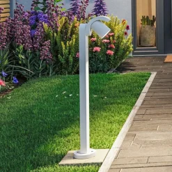 Paulmann LED-banebelysning Cuff, aluminium, sensor, hvit| Utebelysning Med Sensor|Utebelysning Med Sensor