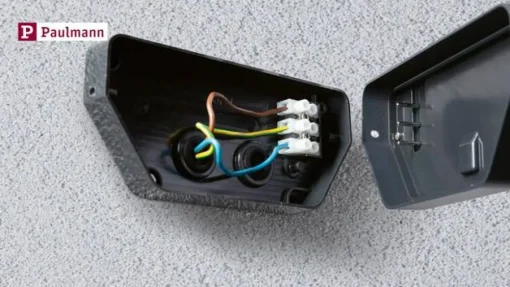 Paulmann LED-banebelysning Cuff, aluminium, sensor, hvit| Utebelysning Med Sensor|Utebelysning Med Sensor