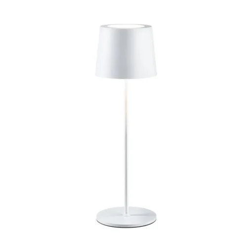 Paulmann LED-bordlampe Gilo, hvit, plast, IP44 Best