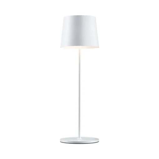 Paulmann LED-bordlampe Gilo, hvit, plast, IP44 Best