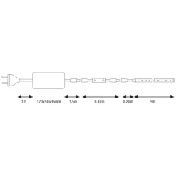 Paulmann LED-dekorasjonsbelysning SimpLED 5 m, 4 000 K| Lysstriper
