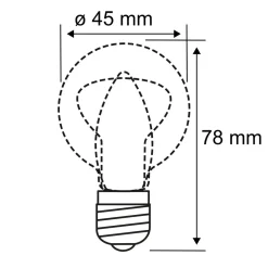 Paulmann LED-dråpe E14 3W 2 700K matt 2er Outlet
