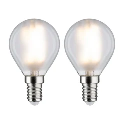 Paulmann LED-dråpepære E14 4,5 W 2 700 K dim 2er| E14 Pærer