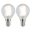 Paulmann LED-dråpepære E14 4,8W 4 000 K matt 2 stk Hot
