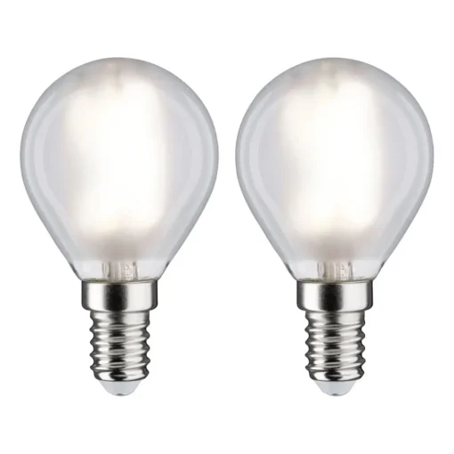 Paulmann LED-dråpepære E14 4,8W 4 000 K matt 2 stk Hot