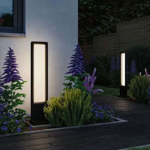 Paulmann LED-gatelampe Reana, antrasitt, 83 cm metall IP44 Sale