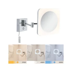 Paulmann LED-kosmetikkspeil Jora IP44 WhiteSwitch| Vegglamper