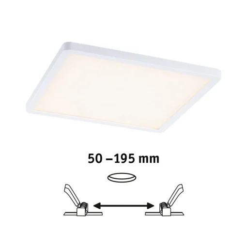 Paulmann LED-panel Areo dim-to-warm kant hvit 23cm Outlet