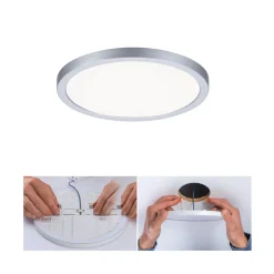 Paulmann LED-panel Areo 4 000 K rund krom 17,5 cm| Downlights
