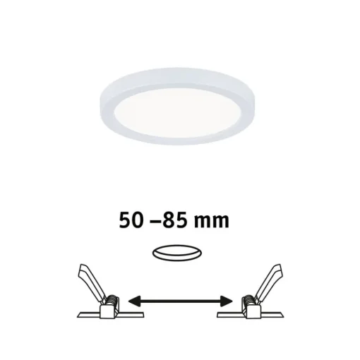 Paulmann LED-panel Areo 4 000 K rund hvit 11,8 cm Best