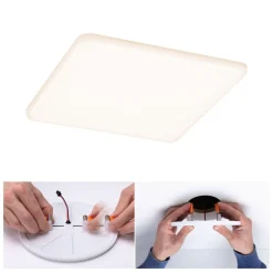 Paulmann LED-panel Veluna 3 000 K kantet 18,5 cm| Kontorbelysning|Downlights