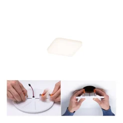 Paulmann LED-panel Veluna 3 000 K kantet 7,5 cm| Downlights