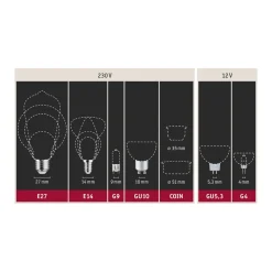 Paulmann LED-pære B22d A60 9W 2 700 K opal Online