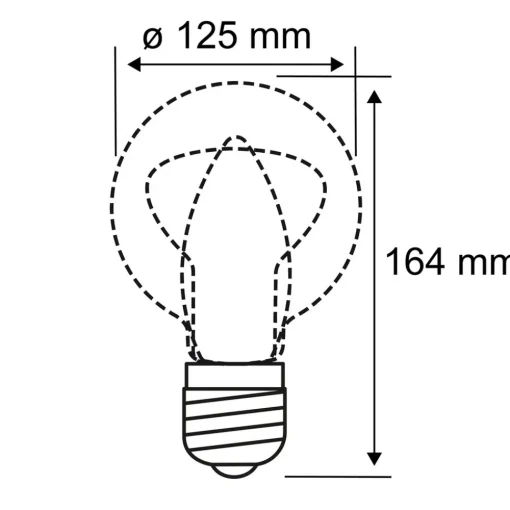 Paulmann LED-pære E27 3,5W Helix 1 800K G125 gull Online