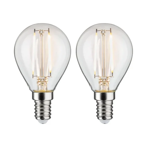 Paulmann LED-pære E14 2,7W 2 700 K filament 2-er| E14 Pærer|Filament Pærer