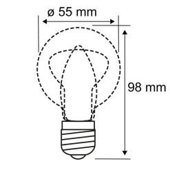 Paulmann LED-pære Filamentpære E27 4W 2,200 K| E27 Pærer