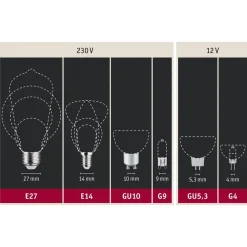 Paulmann LED-reflektor GU10 6,5W 2700 K 3-step-dim| Gu10 Pærer|Dimbar Led-Pære