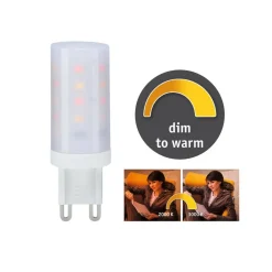 Paulmann LED-stiftpære G9 4W 3 000 K dim-to-warm| G9 Pærer|Dimbar Led-Pære
