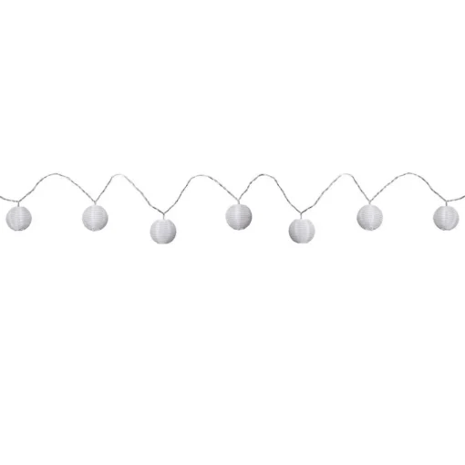 Paulmann Mobile Lampion lyslenke 7 lys, hvit| Dekorasjonsbelysning