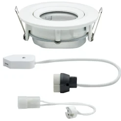 Paulmann Nova downlight IP65 rund dreibart, hvit Best