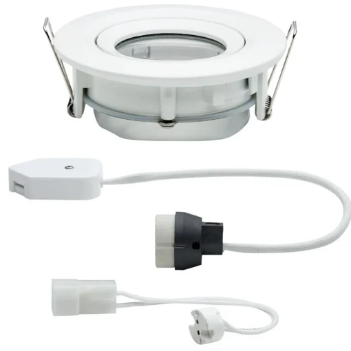 Paulmann Nova downlight IP65 rund dreibart, hvit Best