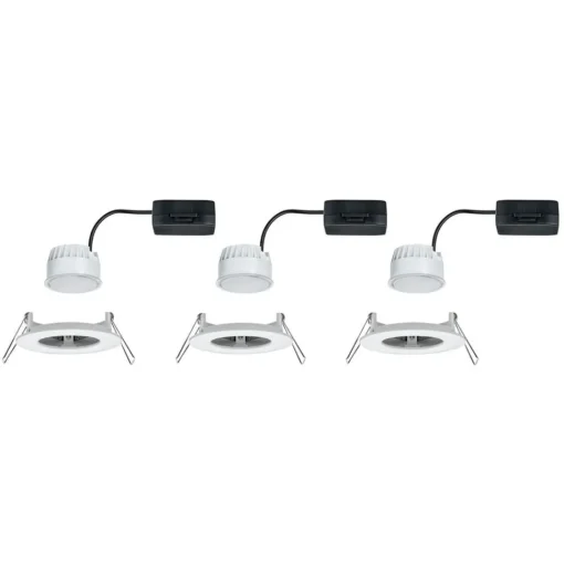 Paulmann Nova LED-downlight 3-er, rigid, hvit Hot