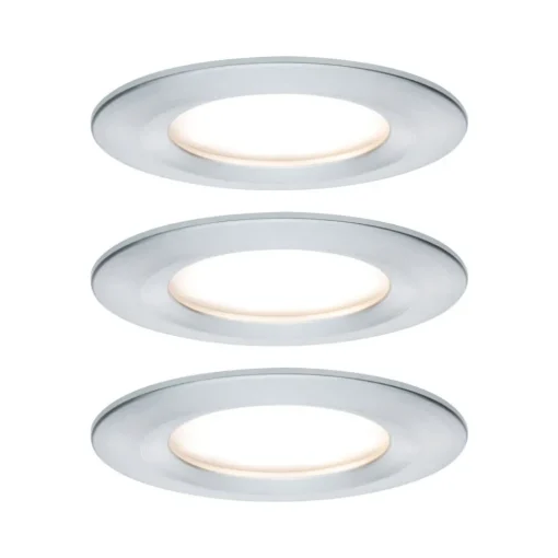Paulmann Nova LED-downlight 3er rund rigid alu| Downlights