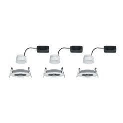 Paulmann Nova LED-downlight 3er rund rigid alu| Downlights