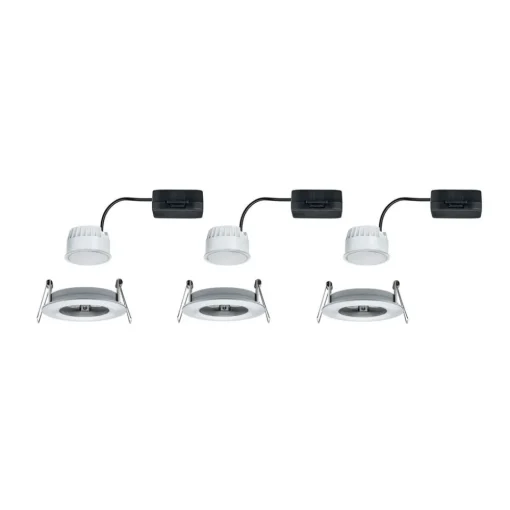 Paulmann Nova LED-downlight 3er rund rigid alu| Downlights