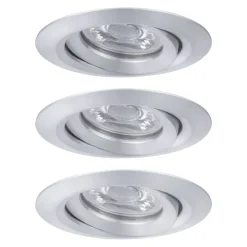 Paulmann Nova mini downlight 3er, roterbar, alu| Downlights