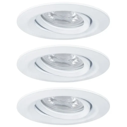Paulmann Nova mini downlight 3er, roterbar, hvit Clearance