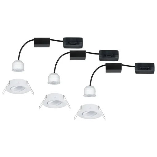 Paulmann Nova mini downlight 3er, roterbar, hvit Clearance