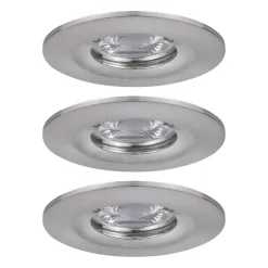 Paulmann Nova mini-downlight 3-er-sett IP44 jern New