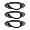Paulmann Nova Plus Coin 3 stk IP23 2 700 K svart| Downlights