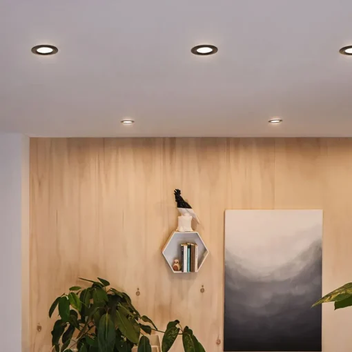 Paulmann Nova Plus Coin 3 stk IP23 2 700 K svart| Downlights