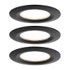 Paulmann Nova Plus Coin 3 stk IP44 2 700 K svart Sale
