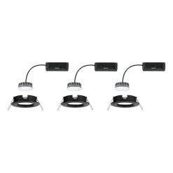 Paulmann Nova Plus Coin 3 stk IP44 2 700 K svart Sale