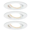 Paulmann Nova Plus 3er LED-plass rund hvit Online