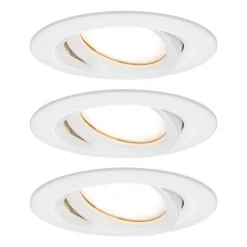 Paulmann Nova Plus 3er LED-plass rund hvit Online