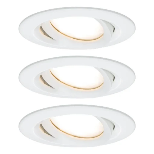Paulmann Nova Plus 3er LED-plass rund hvit Online