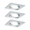 Paulmann Nova Plus 3stk LED-spot kantet, alu Discount