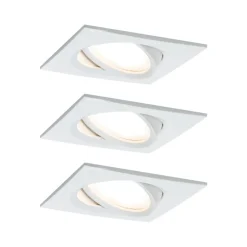 Paulmann Nova Plus 3stk LED-spot kantet, hvit| Downlights