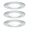 Paulmann 3p LED-spot Nova rund, IP44, dimbar, al Online